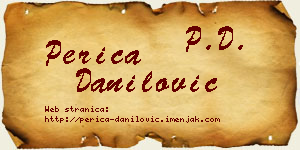 Perica Danilović vizit kartica